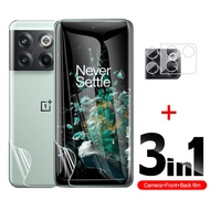 3in1 Front Back Hydrogel Film For Oneplus 10T 10R Screen Protector Not Glass For Oneplus Ace 10 Pro One Plus 10Pro Camera Glass