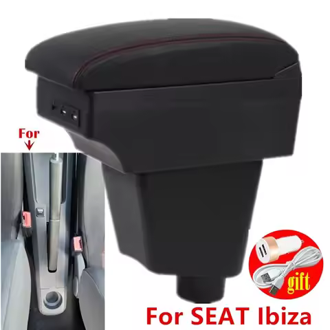 central armrest For SEAT Ibiza III 2001 2002 2003 2004 2005 2006 2007 2008 Armrest Box For Seat Ibiz