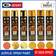 Bosny KT Gold Effect Spray Paint Gold Spray Paint Metallic Gold Colors Chrome Mirror Chrome Finish