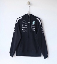Adidas x Mercedes-Amg Petronas F1 聯名款車隊合作款復古連帽衫衛衣上衣賽車服