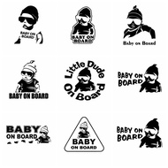 Funny BABY ON BOARD Car Sticker Auto Stickers Decal To Cover Scratches Window Decal For Rear view Mirror Cars Head Engine Decor