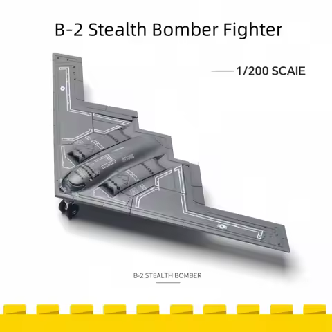 1/200 Creative Military Series Building Blocks B-2 Stealth And Strategic Bomber Spirit Fighter Model