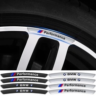 BMW Wheel Center Cap Emblem Stickers Set, Hub Badge for 3 5 Series (E46 E90 E39 F30 F10), M3 M4 X5 X
