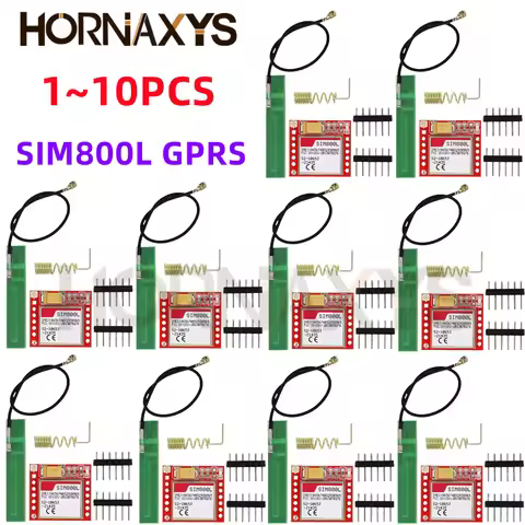 1-10pcs/Smallest SIM800L GPRS GSM Module Kit MicroSIM Card Core BOard Quad-band TTL Serial Port with