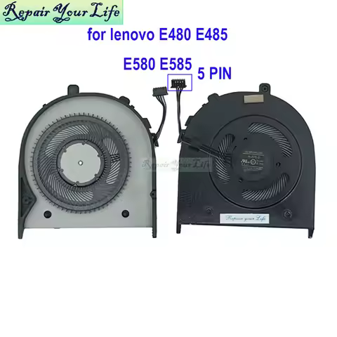 CPU Cooling Fan for Lenovo Thinkpad E580 E585 E480 E485, Notebook PC Cooler Radiator EG50050S1-CC10-