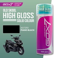 Gox7 High Gloss Solid Color Series AG7250 Piano Black-400ml Spray Paint-Motorcycle Paint-Honda/Yamah