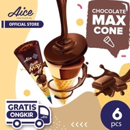 Aice Ice Cream Chocolate Max Cone Isi 6 Pcs Es kream