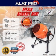 DAEWOO Mesin Konkrit Mini  HCM500F 5.5HP + DACM140H 550W Electric 140Litre  Gasoline Engine - Concre