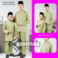 Link-1 Baju Melayu Dewasa & Budak (Premium Quality) Pearl skin fabric Size: 2-2XL Kidimax