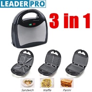 3in1 Non-stick Griddle Egg Cake Oven Breakfast Maker Waffles Maker Sandwich/Panini/ Waffle/ BBQ/Pizz