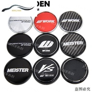 4pcs OD 62mm / ID 56MM Hub Cover WORK Logo MEISTER VS Sedan Hub Cover