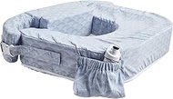 My Brest Friend Nursing Pillow For Twins, Breastfeeding, Nursing & Posture Support with Pocket and R
