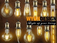 1pc 4W Led Bulb ST64 G95 G45 G125 Candle Bulb Edison Bulb Glass Globe Bulb Wynn Design Warm White E2