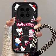cute pink cat Casing for Realme 12 5G Realme 12X 5G Realme NARZO 70X 5G Realme C65 5G Realme NARZO N