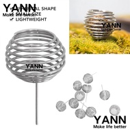 YANN 10pcs Gardening Fertilization Baskets, Stainless Steel With Spikes Bonsai Baskets, Durable Fert