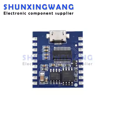 MP3 Player Module Voice Module 4MB Voice Playback IO Trigger Serial Port Control USB Download FLash 