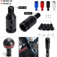 Universal Car Manual Gear Shift Handle Adapter for M10x1.5/M12x1.25 Aluminum Alloy Thread BW4F