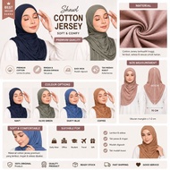 Shawl Cotton Jersey berkualiti terbaik (stok sedia ada)