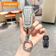 For Ford Territory Ranger T6 T7 WL Fiesta Everest Remote Car Key Cover Metal Key Fob Shell Accessori