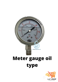 Water Pressure Gauge for outdoor filter- Oil type (Gen air/Nesca/no brand)