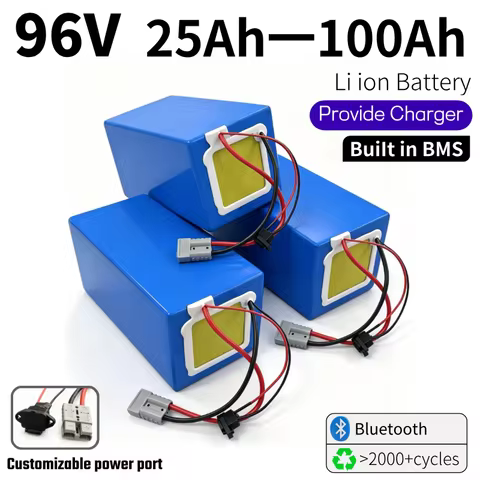 Chi Neng-96V 25Ah 30Ah 40Ah 50Ah 60Ah 70Ah 80Ah 100Ah lithium ion battery li ion 26S BMS for 5000w m