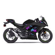 สำหรับคาวาซากิ NINJA250 NINJA300 EX300นินจา300รถจักรยานยนต์อุปกรณ์เสริมสติกเกอร์แฟริ่งชุดสติกเกอร์รถ