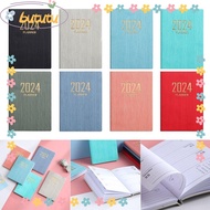BUTUTU 2024 Agenda Book, Pocket A7 Diary Weekly Planner, Portable with Calendar To Do List English Notepad School Office