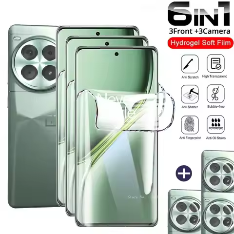 6in1 Hydrogel Film For OnePlus ACE 3 Pro ACE3 Lens Film For OnePlus ACE 3V 2V Racing Screen Protecto