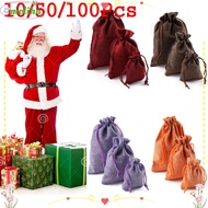 MOLIHA Jute Gift Bags Linen Hessian Burlap Sack Candy Organizer