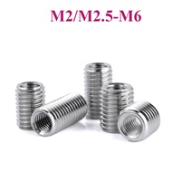 Insert nut 304 stainless steel inner and outer teeth nut, thread conversion braces Reducing screw M2
