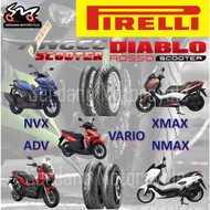 ✼PIRELLI Angel Scooter Diablo Rosso Scooter Tubeless Tyre Tire Tayar Skuter NVX XMAX NMAX VARIO PCX 