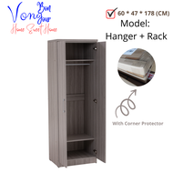 Von Bonjour DUBLIN 2 Door Wardrobe / File Cabinet / Book Shelf / Cloth Cabinet / Almari Baju / Almar