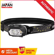 GENTOS (Gentos) LED headlight, small and lightweight at 81g, operates on single 4 battery, 300 lumen