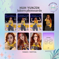 YUNJIN Lakers Fanmade Photocards || LE SSERAFIM