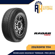 RADAR 255/65R18 111H RENEGADE H/T PRO EV-C HIGHWAY TERRAIN TIRES