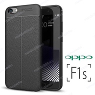 CASING OPPO F1S/A59 AUTO FOCUS SOFTCASE LEATHER CASE KULIT TPU