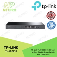 TP-Link TL-SG2218 JetStream 16-Port Gigabit Smart Switch with 2 SFP Slots
