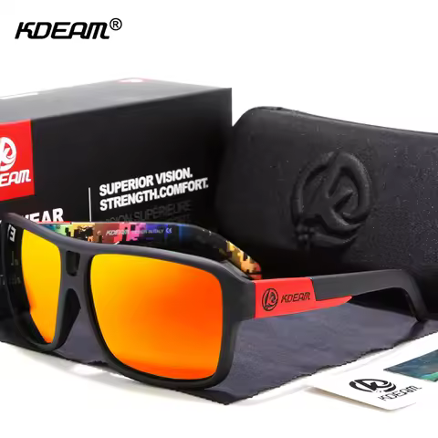 Jam Style Polarized Sunglasses Men Sports Eyewear Brand KDEAM Super Quality Sun Glasses Function Inc
