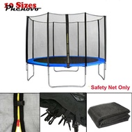 [Phenovo] REPLACEMENT TRAMPOLINE SAFETY NET ENCLOSURE SURROUND 6FT-16FT 6Pole-12Pole