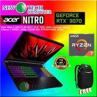 LAPTOP GAMING Acer Nitro 5 AN515-45-R5C7 15.6'' FHD 144Hz ( Ryzen 7 5800H, 16GB, 512GB SSD, RTX3070 8GB, W10) NEW TECH