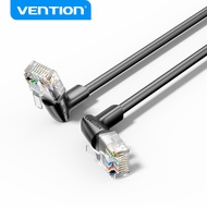 Vention Cat 6A Ethernet Cable Rotate Right Angle Slim Ethernet Patch Cable Double Elbow 10Gbps UTP N