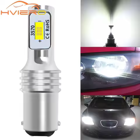 1pcs 1156 1157 Ba15s P21W P21/5W BAY15D PY21W Led Bulb 12V IP65 CSP 3570 SMD Car Reverse Turn Signal