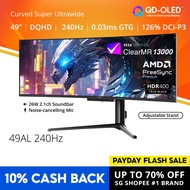 PRISM+ 49AL 240 Hz | 49" Curved Ultrawide OLED 0.03ms 148% sRGB Gaming Monitor [5120 x 1440]