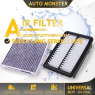 Honda Car Air Filter Conditioner Filters Set Nanofibers Strainer for Vezel/Fit/City/XRV/Greiz/Gienia