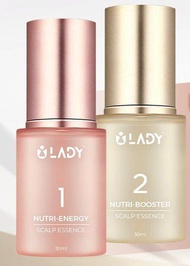 全新 ILady Hair 焕发量 2.0 Nutri-Energy/Nutri-Booster Market First Scalp Serum Day And Night Hair Care