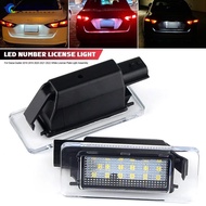 NOBELJIAOO 1/2pcs 12V Car LED Number Plate Lamp White License Plate Light Assembly For Nissan Dacia 