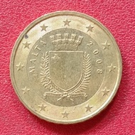 koin Malta 10 Euro Cent (2nd map) 2008-2020
