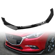 【Customer favorite】 For Mazda 3 Axela 2014 2015 2016 2017 2018 Front Bumper Spoiler Lip Carbon Fiber