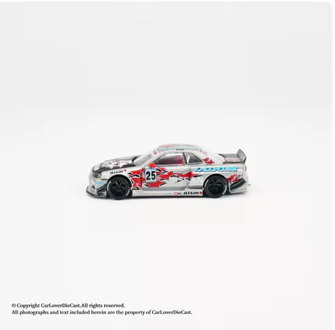 KAIDO MINIGT 1:64 SKYLINE GT-R R34 all carbon alloy open top car model