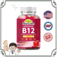 Nature's Way Methyl B12 10000mcg Gummies - Extra Strength for Energy, Focus & Brain Support